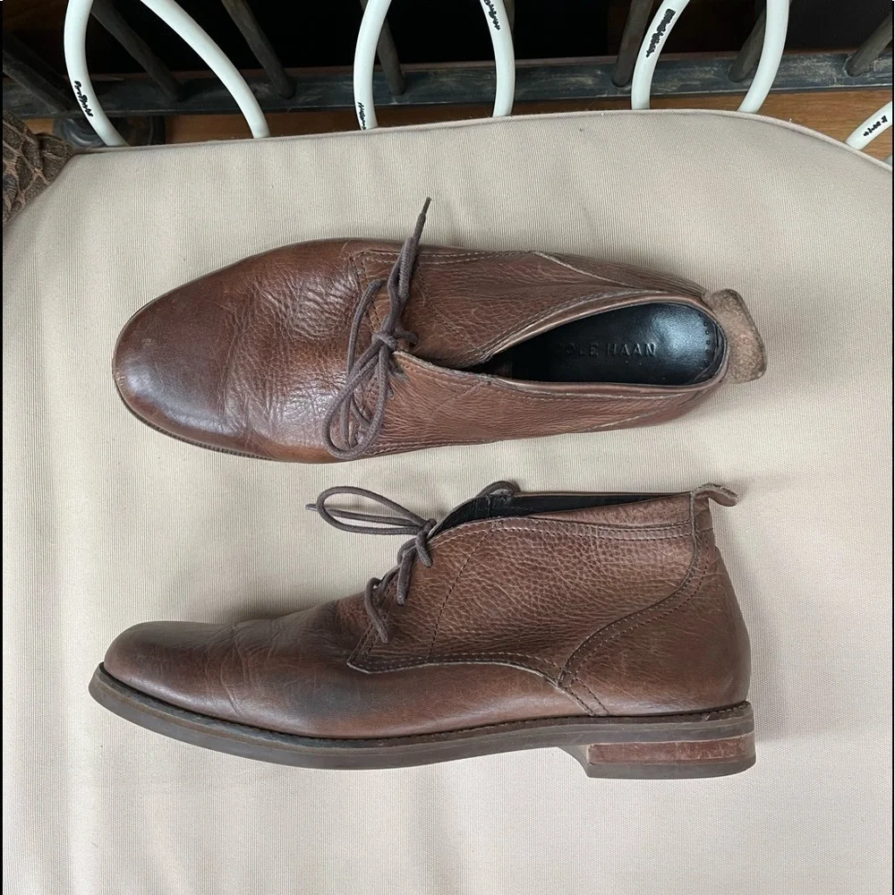Cole Haan Charles ll Leather Chukka Boot in‎ Brown Size 11.5